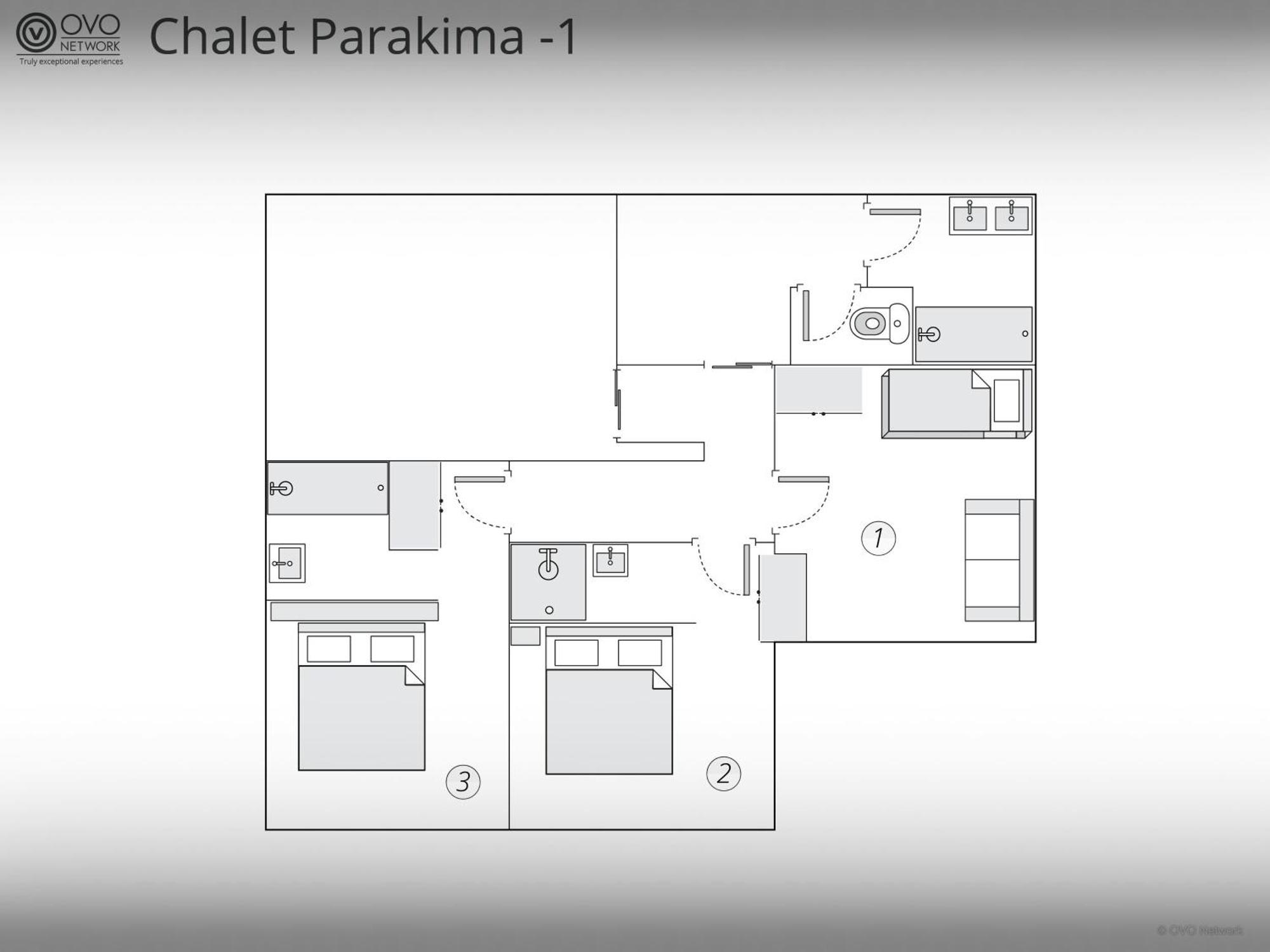 Chalet Parakima - Ovo Network マニグード エクステリア 写真